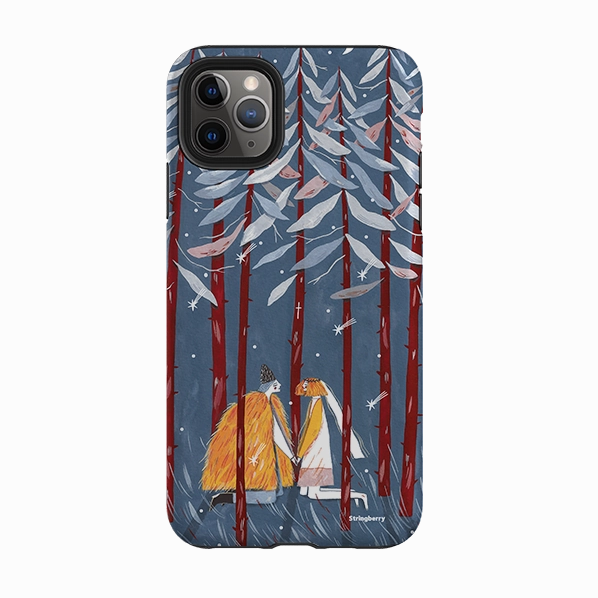 Trendy Look iPhone Tough Case - The Fir Church By Madalina Andronic