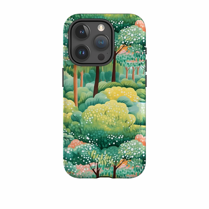 Printed Graphic Modern Texture iPhone Tough Case - Thuringian Forest