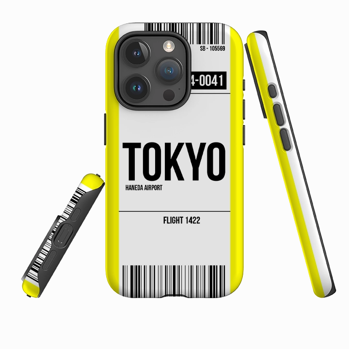 Dust proof Minimal Aesthetic iPhone Tough Case - Tokyo Yellow