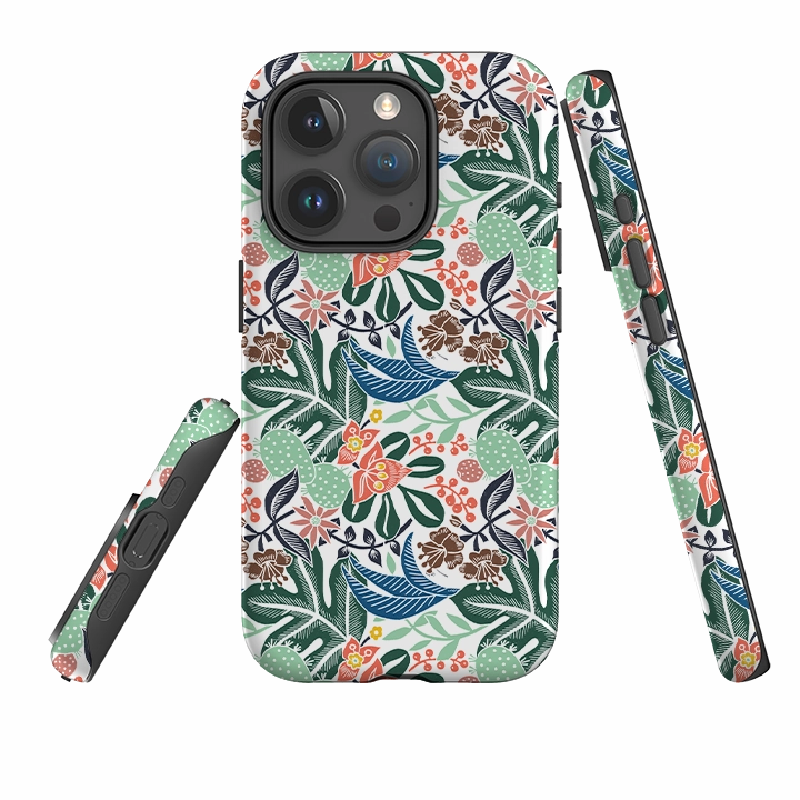 Minimal Texture iPhone Tough Case - Tropical Cactus 2 By Kate Heiss
