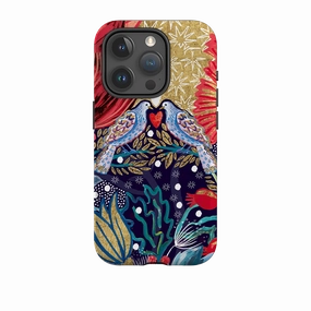 iPhone Tough Case - Turtle Doves By Emma Frances Grant Versatile Design Premium Build Layer