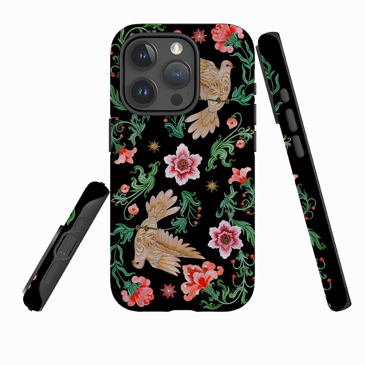 iPhone Tough  Case - Two Turtle Doves By Maria Matos Simple Look Protective Detail