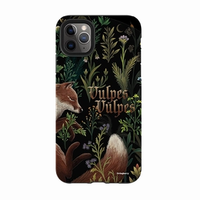 anti fingerprint Polished Edge iPhone Tough Case - Vulpes Fox By Anna Stead