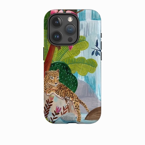 iPhone Tough Case - Waterfall Leopard By Caroline Bonne Muller Minimal Texture
