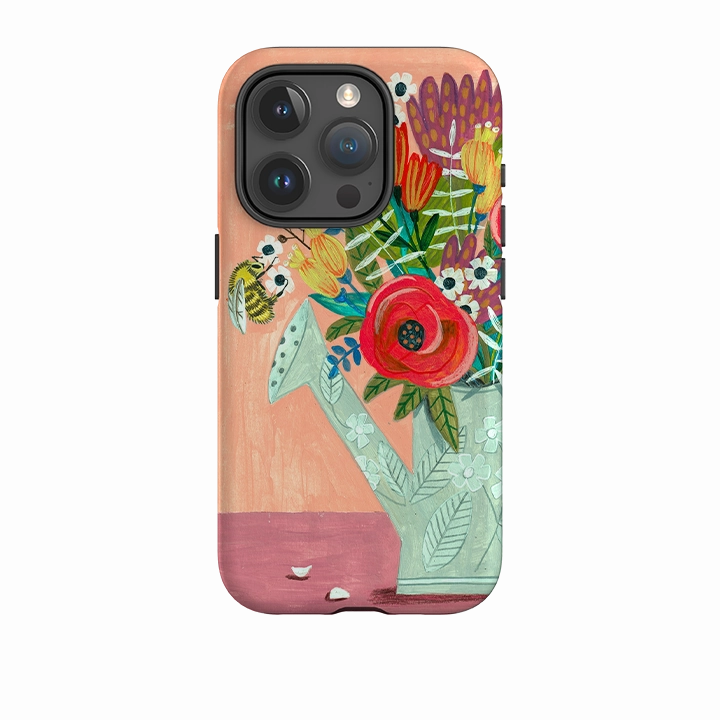 iPhone Tough Case - Watering Can By Caroline Bonne Muller Compact Texture Layer