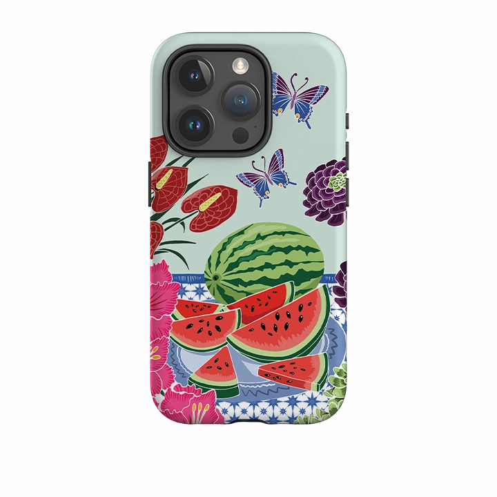Everyday Fit Stylish Grip Texture iPhone Tough Case - Watermelon By Kate Heiss