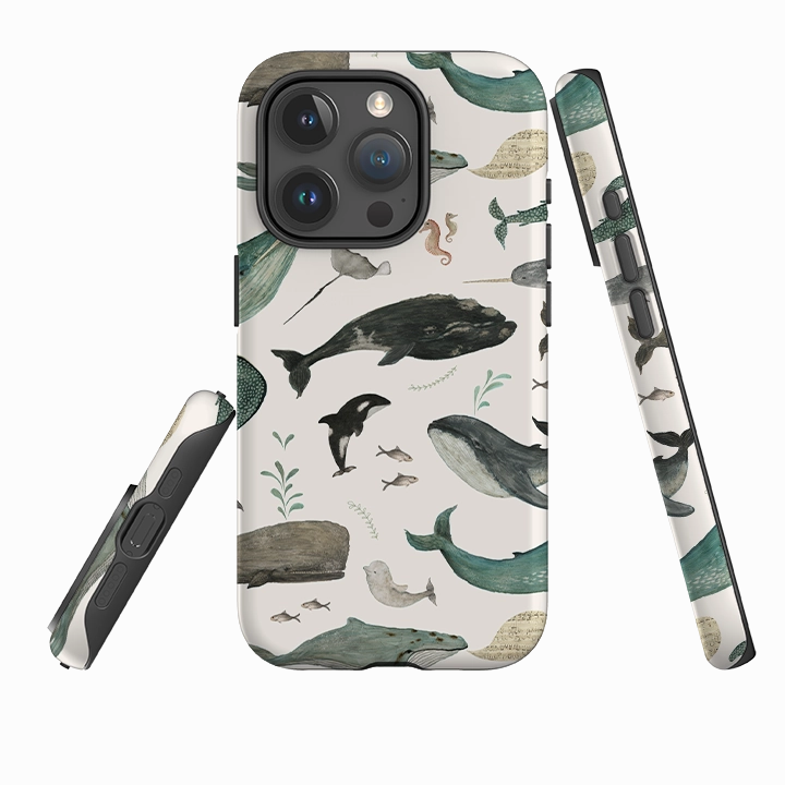 iPhone Tough Case - Whale Song By Katherine Quinn Gloss Finish Stylish Form