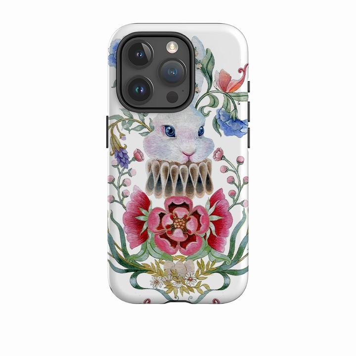 iPhone Tough Case - White Rabbit By Maria Matos Elegant Look
