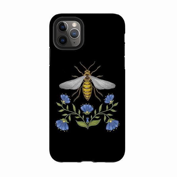 iPhone Tough Case - Wings Of Freedom Black By Catherine Rowe Light Touch