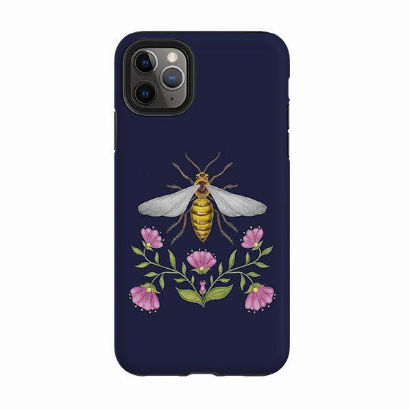 Stylish Color Smart Accessory iPhone Tough Case - Wings Of Freedom Navy By Catherine Rowe