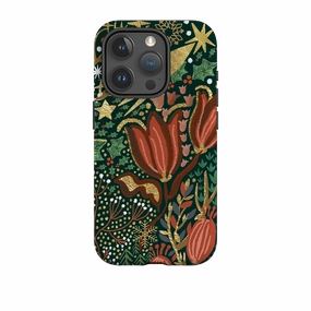 iPhone Tough Case - Winter Deer III By Emma Frances Grant Luxury Texture Design Transparent Look