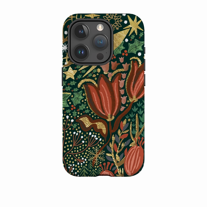 Modern Design Texture iPhone Tough Case - Winter Deer III By Emma Frances Grant