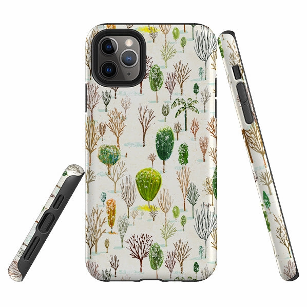 Casual Wear Light Edge iPhone Tough Case - Winter In The Arboretum By Katherine Quinn