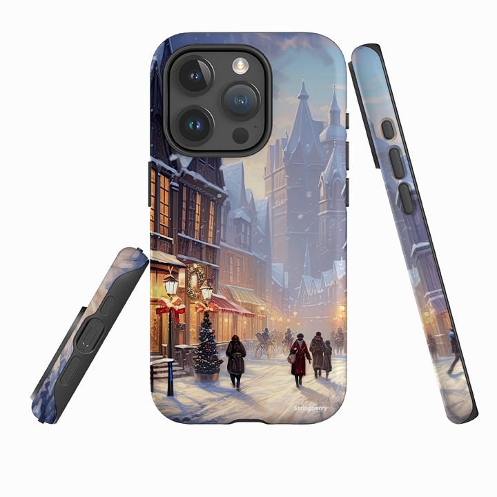 iPhone Tough Case - Winter Shopping Shock Proof Protective Form