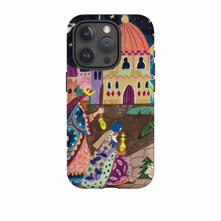 iPhone Tough Case - Wisemen II By Caroline Bonne Muller Hybrid Grip Bold colors