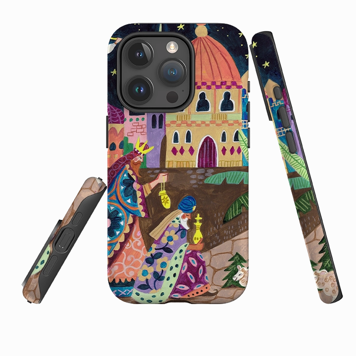 iPhone Tough Case - Wisemen II By Caroline Bonne Muller Gloss Surface Layer