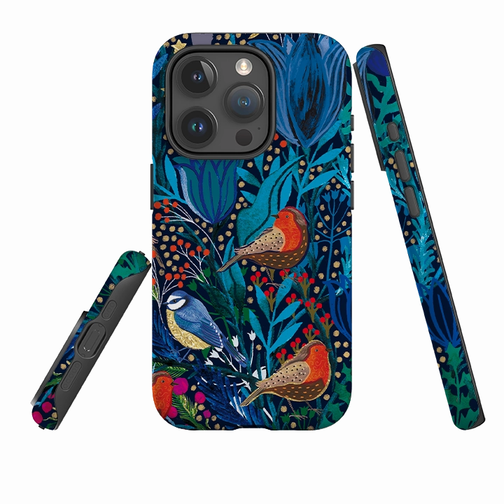 iPhone Tough Case - Xmas Robin IV By Emma Frances Grant Flexible Pattern Layer