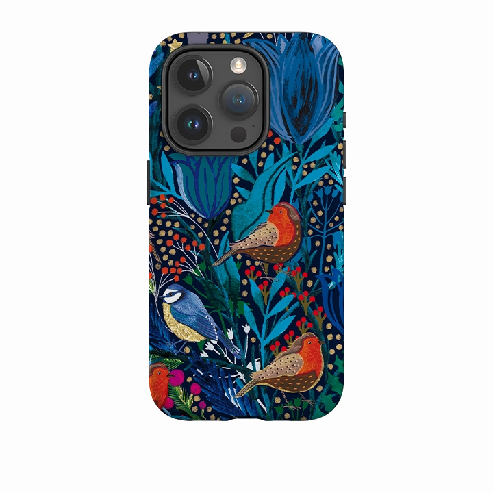 iPhone Tough Case - Xmas Robin IV By Emma Frances Grant Gloss Surface Layer