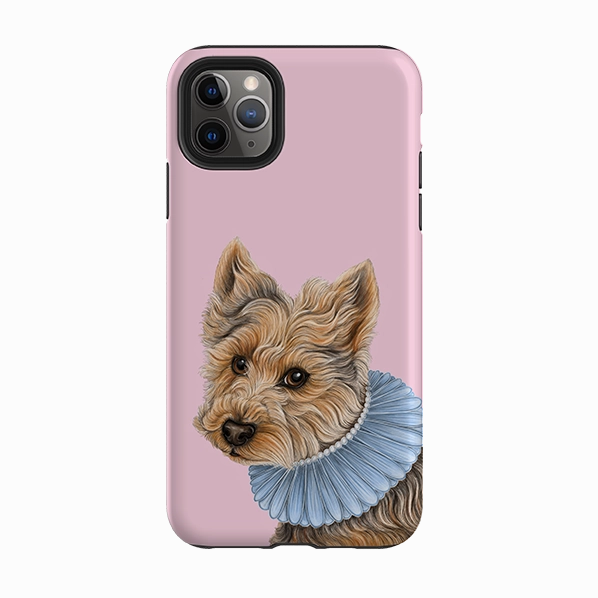 Elegant Pattern Soft Frame iPhone Tough Case - Yorkie 2 By Catherine Rowe