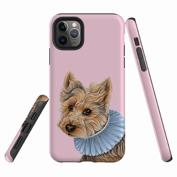 Refined Look Stylish Detail iPhone Tough Case - Yorkie 2 By Catherine Rowe