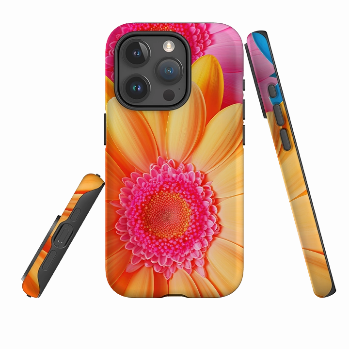 Soft Look Texture iPhone Tough Case -Bliss Floral II