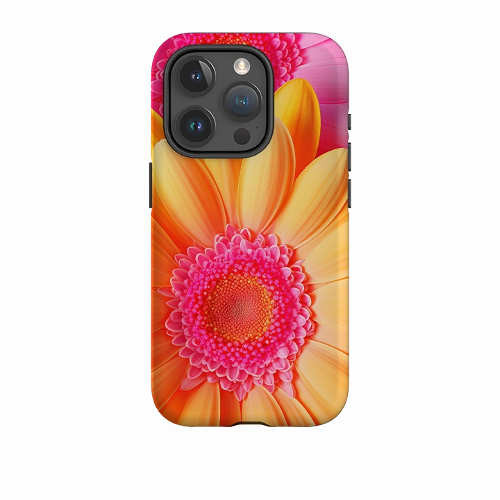 Subtle design Minimal Finish iPhone Tough Case -Bliss Floral II