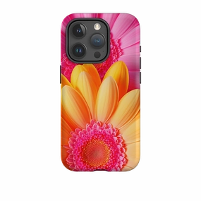 iPhone Tough Case -Bliss Floral Sleek Edge Design Slim Profiled