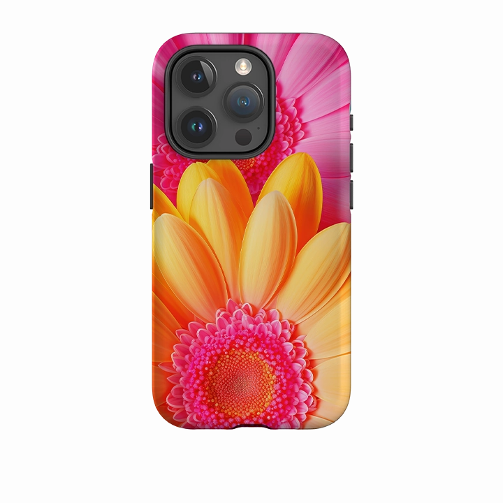 iPhone Tough Case -Bliss Floral Sleek Edge Design Slim Profiled