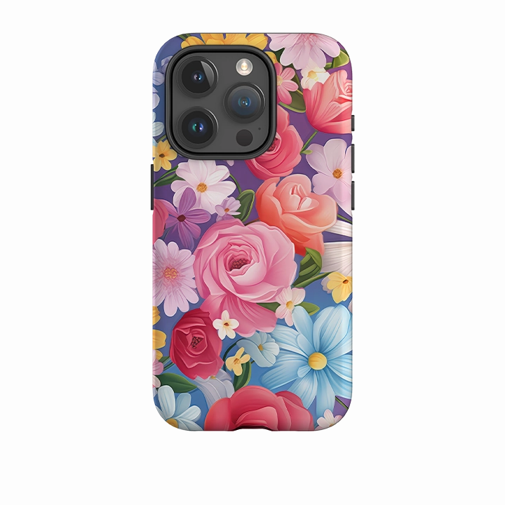 Slim Design Modern Detail iPhone Tough Case -Esher Floral II