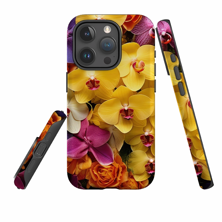 iPhone Tough Case -Lewes Floral II Protective Frame Design Protective Pattern