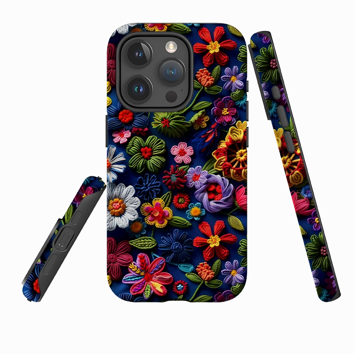Comfort Texture Layer Slim Texture iPhone Case - Wild Summer Flowers III