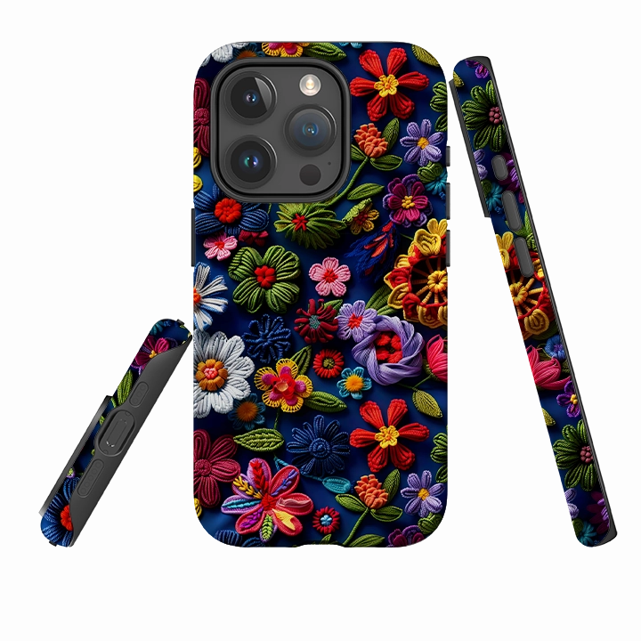 Scratch Proof Lightweight Frame iPhone Case - Wild Summer Flowers III