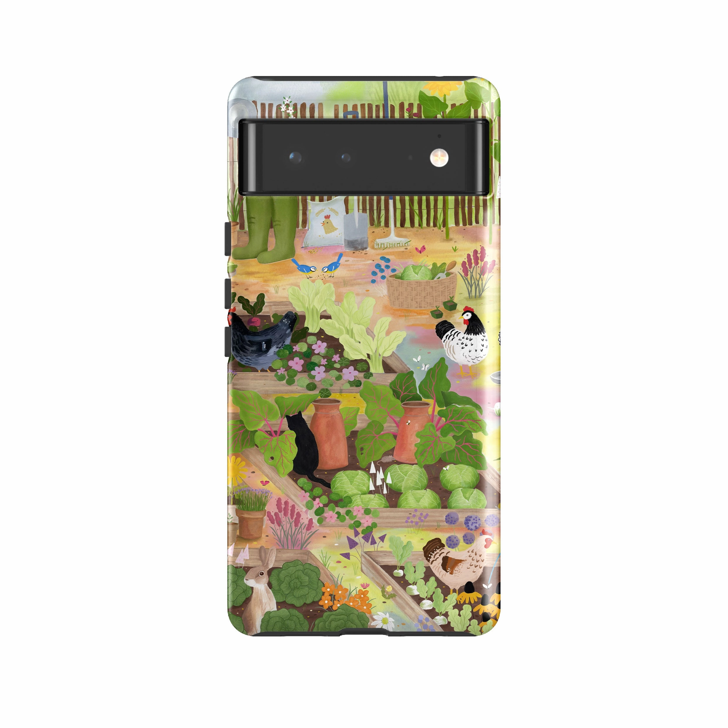 Soft Grip Finish Google Tough Case -  Home Grown II By Bex Parkin