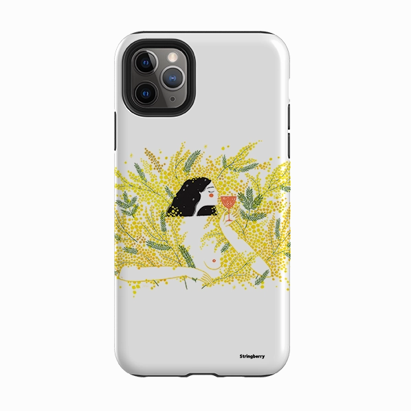 Durable Edge iPhone Tough Case - Mimosa By Madalina Andronic