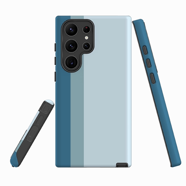 Modern Frame Samsung Tough  Case - Madrid Chroma Stripe