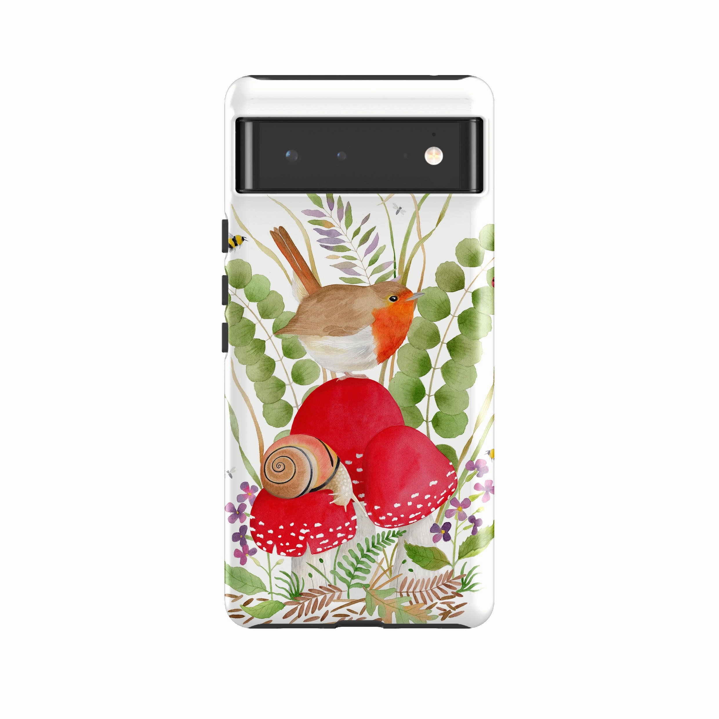 Grip Texture Fashion Forward Google Tough Case -  Robin And Snail By Bex Parkin