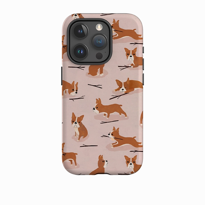 iPhone Tough Case - Boston Terrier By Katherine Quinn Colorful option