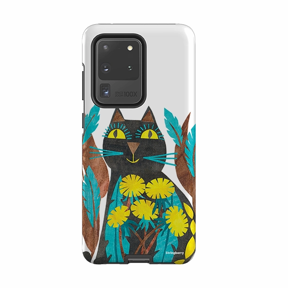 Stylish Shape Samsung Tough Case - Folk Cat By Tracey English