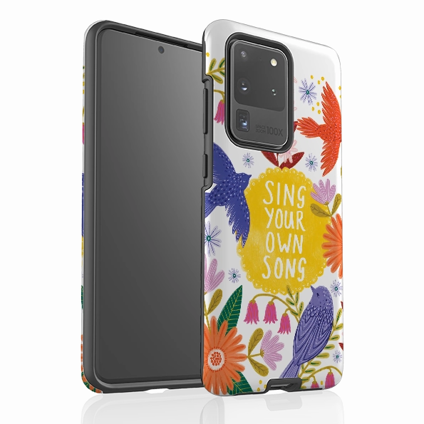 Samsung Tough Case - Sing Your Own Song By Lee Foster Wilson Vivid Design Texture Button Cover