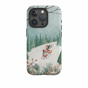 iPhone Tough Case - Sleigh Delivery By Maja Lindberg Luxury Look Shock Cushion
