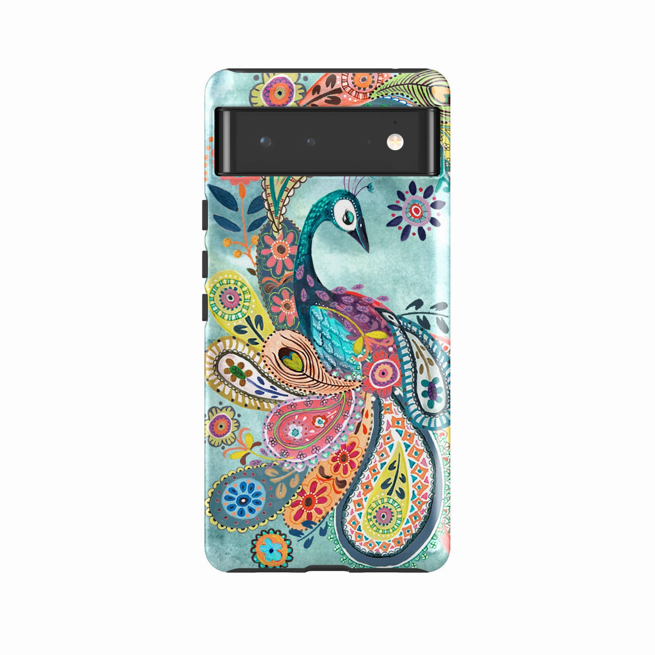 Google Tough Case -  Peacock Dreams By Caroline Bonne Muller Glossy Finish Look