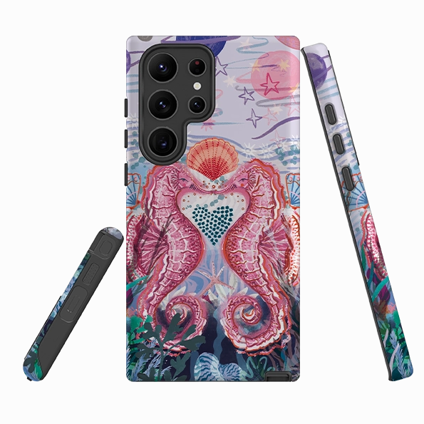 Samsung Tough  Case - Lovesick In Polperro By Emma Frances Grant Ergonomic Texture Edge Shield