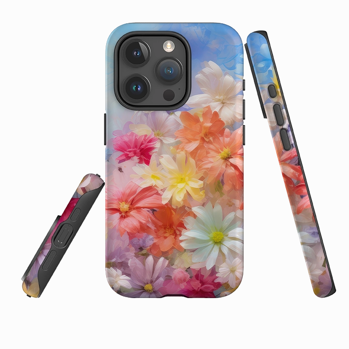 iPhone Tough Case -Esher Floral IV Scratch Barrier TPU Material