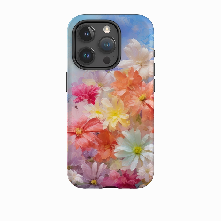 Shock Resistant Scratch Block iPhone Tough Case -Esher Floral IV