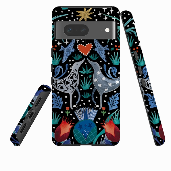 Google Tough Case - Winter Walk By Emma Frances Grant Flexible Edge