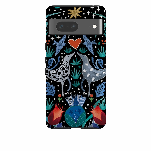 Soft touch finish Sleek Grip Google Tough Case - Winter Walk By Emma Frances Grant