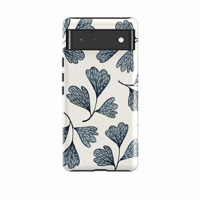 Google Tough Case -  Indigo Leaves By Katherine Quinn Smooth Design Gloss Texture