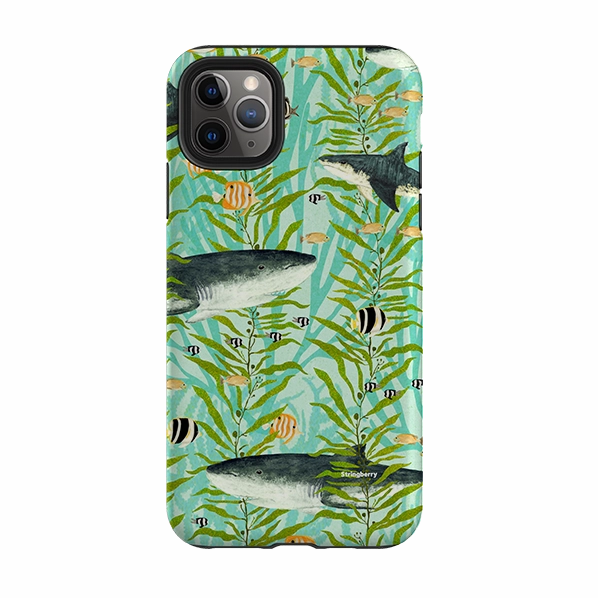 Impact Guard Polished Layer iPhone Tough Case - Shark Reef By Katherine Quinn