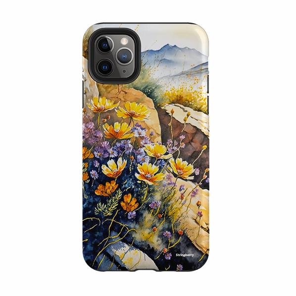 Smooth Surface Layer iPhone Tough Case - Heights Tarn