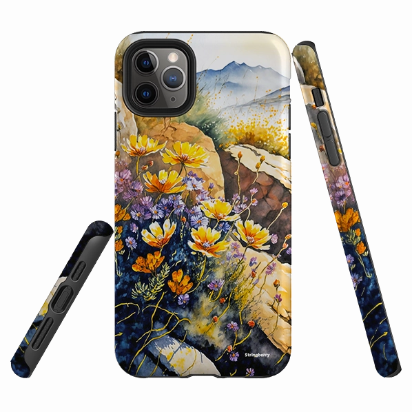 Compact Shape Protective Corner iPhone Tough Case - Heights Tarn